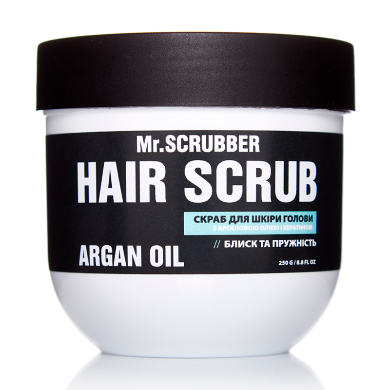 Скраб для шкіри голови Mr. Scrubber Hair Scrub Argan Oil з олією аргани та кератином, 250 г